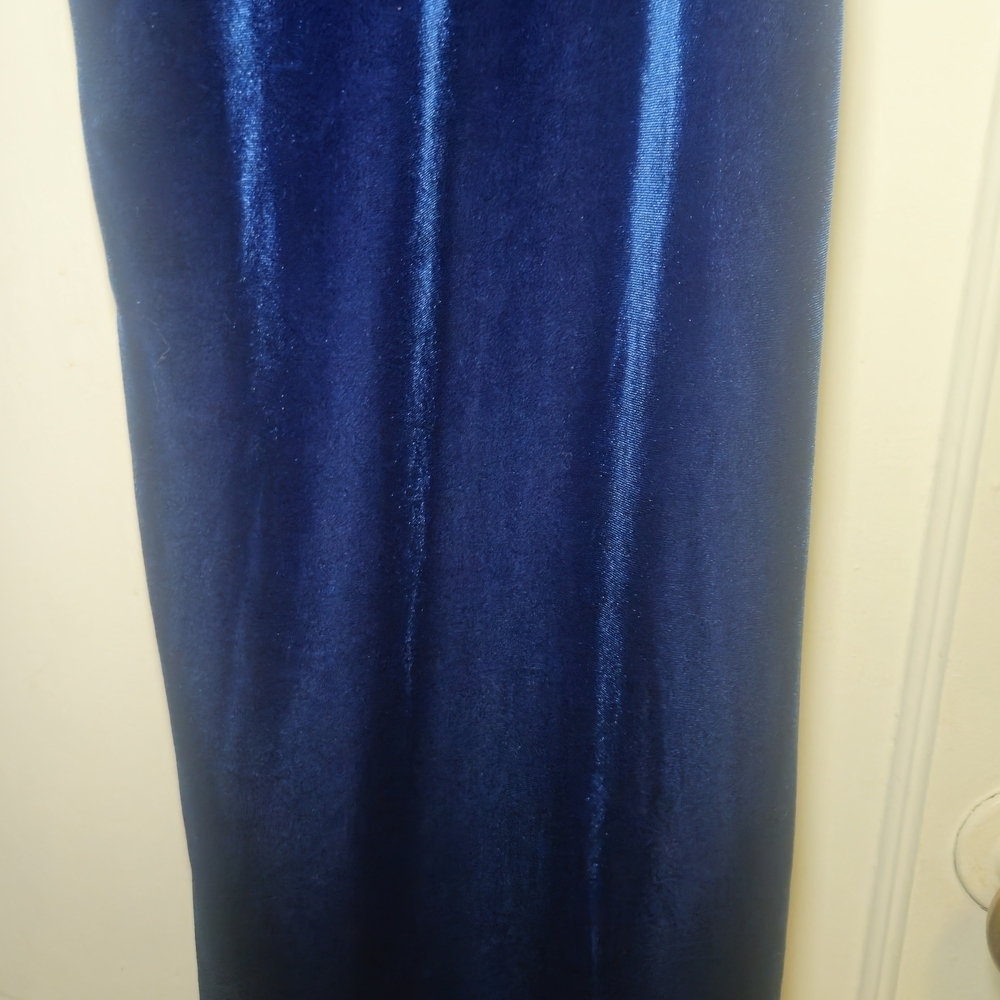 Serengeti Royal Blue Velvet Pants - Picture 4 of 5